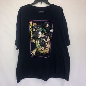 My Hero Academia Pullover Adult 3XL Mens Multicolor Short Sleeve Graphic T-Shirt